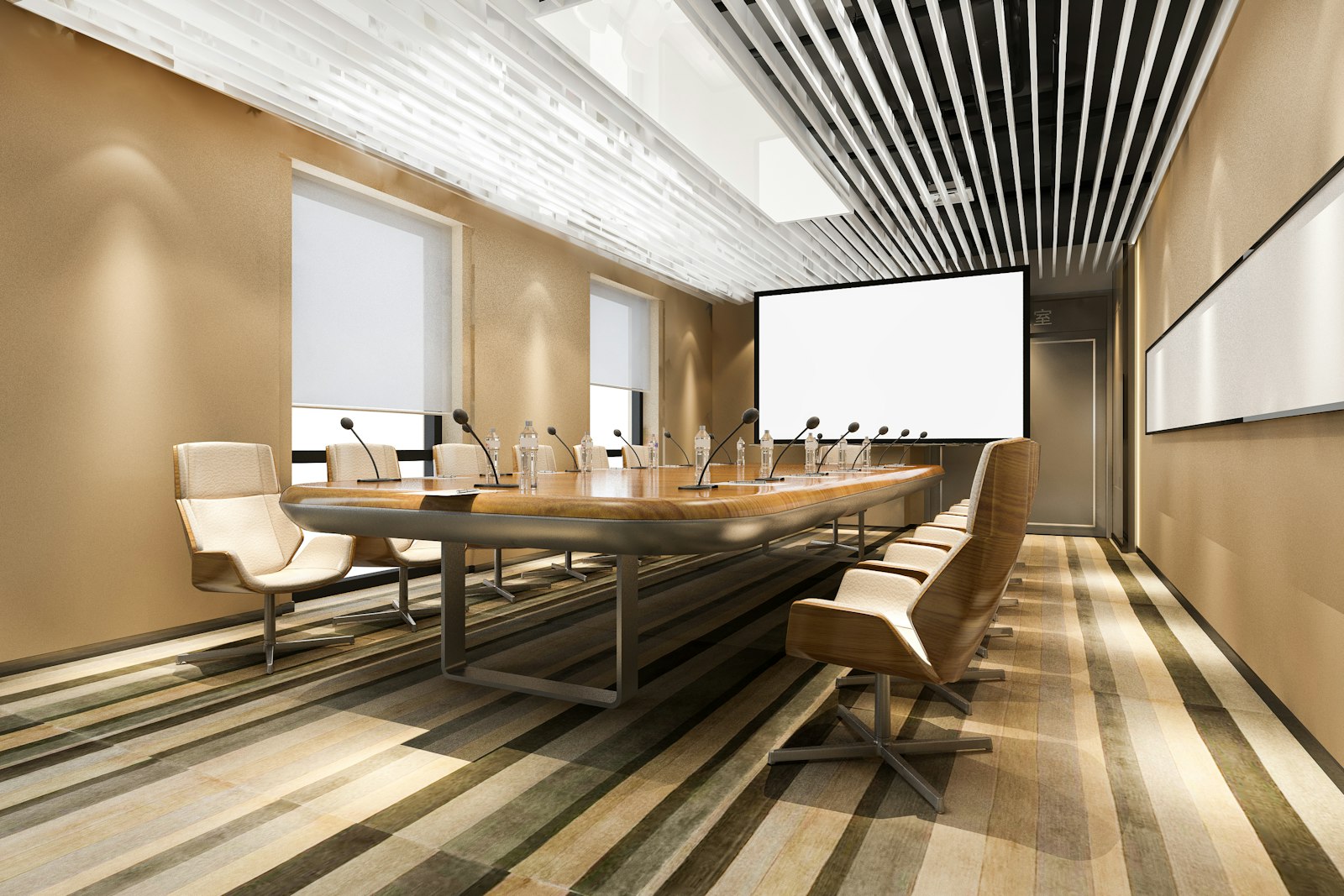 Strategy session in a modern conference room
